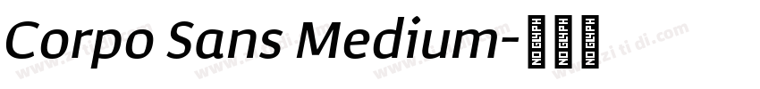 Corpo Sans Medium字体转换
